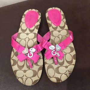 Coach Sandals w charms